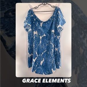 EUC Grace Elements Paisley Off The Shoulder Dress